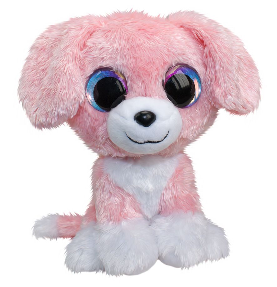 Lumo Stars Dog Pinky Classic 15cm - Knuffel - Roze/Wit - 3+ jaar