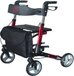 Antar Rollator Rood - Lichtgewicht en Opvouwbaar - Met Mand en Tas - 136 kg