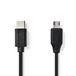 Nedis CCGB60750BK10 Câble USB 1 m Noir