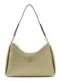 GUESS Anise Double Zip Shoulder Bag Sage Logo kaki