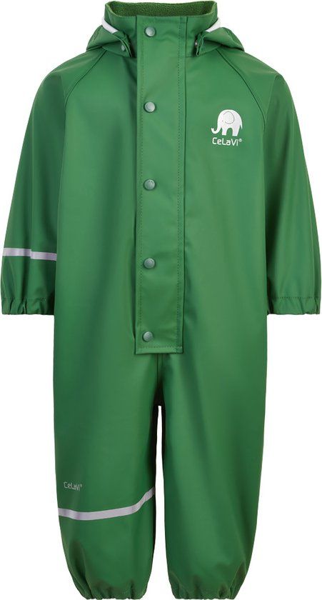 CeLaVi Regenoverall voor kinderen - Iepgroen - maat 90 (86-98cm)