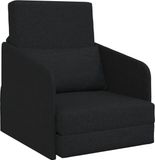 vidaXL Slaapbank Zwart Stof 80 x 83 x 65 cm
