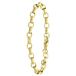 Lucardi Dames Plated armband Blanche - Staal - Armband - Cadeau - 20 cm - Goudkleurig