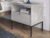 NORYA Table de chevet 1 tiroir gris