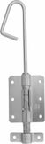 Amig Verticaal schuifslot/plaatgrendel - staal - 35 x 6.2cm - verzinkt - zilver - schutting - poort
