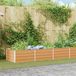 vidaXL Verhoogde plantenbak licht bruin 480 x 80 x 45 cm