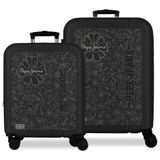 Pepe Jeans Eloise Kofferset Zwart 55/68 cm