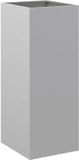 vidaXL Plantenbak 32x29x75 cm gegalvaniseerd staal zilverkleurig