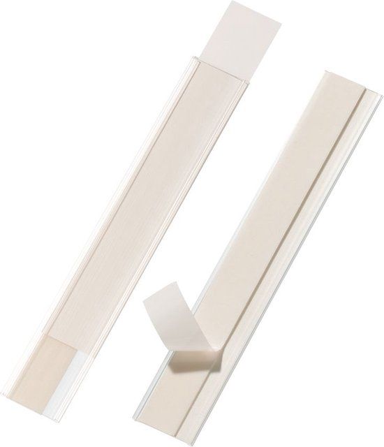 DURABLE Scanfix 802419 etikethouder, zelfklevend, met transparante etiketten, 200 x 30 mm, 50 stuks