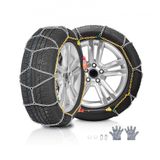 VEVOR Sneeuwkettingen, Bandenkettingen van Mangaanlegeringstaal, Noodtractiekettingen, 2 stuks 610/685 mm, Universele Sneeuwkettingen voor Auto's, Zware Noodtractiekettingen voor Auto's, Pick-ups, SUV's en Vrachtwagens, Zilver