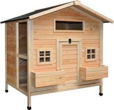 Duvo+ Woodland Kippenhok Colonial Pinus - Hout - 117x102,5x125cm