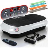 LifePro Vibration Plate Exercise Machine, Waver Mini Oscillation Vibration Plate for Lymphatic Drainage & Weight Loss, with 200W Quiet Motor, 99 Speed Setting & 117 KG Weight Capacity (White)