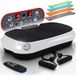 LifePro Vibration Plate Exercise Machine, Waver Mini Oscillation Vibration Plate for Lymphatic Drainage & Weight Loss, with 200W Quiet Motor, 99 Speed Setting & 117 KG Weight Capacity (White)