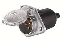 HELLA VALUEFIT Stekkerdoos - 24V - 7-polig - Schroefaansluiting - Stekker: Schroefverbinding - Lengte: 103mm - Aluminium - DIN / ISO: 3731 S-Typ - Aantal: 10 - 8JB 003 834-001