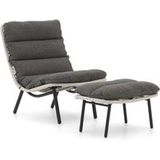 Forza Furniture Forza Marradi lounge tuinstoel met voetenbank