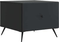 vidaXL Salontafel Zwart 49 x 50 x 40 cm Bewerkt hout