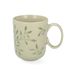 Tasse à thé grès vert clair brindilles 380 ml