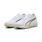 PUMA Chaussures de handball Eliminate NITRO™ SQD 4 Unisexe, Blanc, 40.5