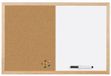 Bi-Office Bi-Silque Gecombineerd whiteboard met houten omlijsting, 400 x 300 mm