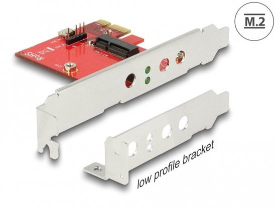 Delock PCI Express Card > 1 x internal M.2 Key E - Low Profile Form Factor