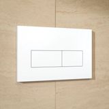Mirlux Bedieningsplaat voor Geberit Sigma UP200/UP300/UP320 Inbouwreservoir - Dual Flush - ABS Kunststof - Rechthoekig - Mat Wit