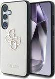 Guess 4G Metal Logo Saffiano Backcover Samsung Galaxy S25 Beige