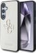 Guess 4G Metal Logo Saffiano Backcover Samsung Galaxy S25 Beige
