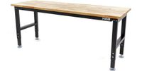 HBM 182 Cm. Atelier réglable en hauteur professionnel avec plateau en bois massif