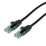 ROLINE Recycled Material 21.45.3150 netwerkkabel Zwart 0,5 m Cat6a U/UTP