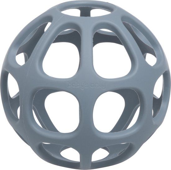 Baby's Only Siliconen baby speelbal - Grijs