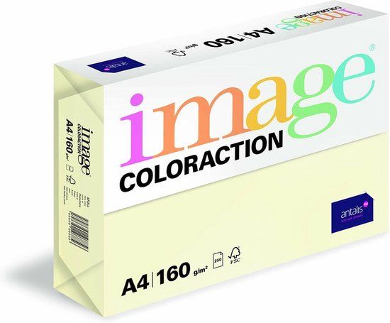 Image Crème Papier - 250 Vel - A4 - 160 g/m2