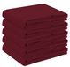 vidaXL Nappe 5 pcs ronde bordeauxrode ø 180 cm polyester