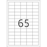 HERMA Premium - Papier - mat - permanent zelf-klevend - wit - 38.1 x 21.2 mm 13000 etiket(ten) (200 vel(len) x 65 gelamineerde etiketten