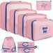 Ibenzoa® Set de 7 pièces d'organisateur de valise imperméable