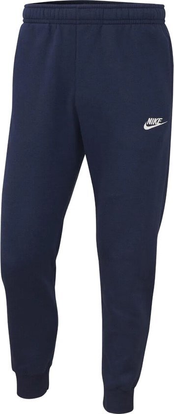 Nike Nsw Club Jggr Bb Heren Sportbroek - Midnight Navy/Midnight Navy/(White) - Maat L