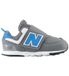 New Balance Unisex Kinder I574V2_KL 574 NEWB Klettverschluss Leder Sneaker Grau