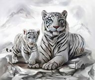 Vedes Diamond Painting knutselset witte tijger 40x30cm creatief speelgoed