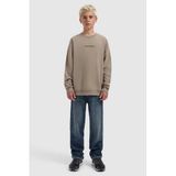 Ballin sweater met backprint - taupe