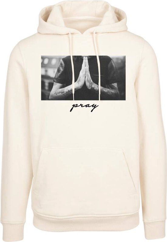Mister Tee Pray Hoodie - Beige - Men - Size M