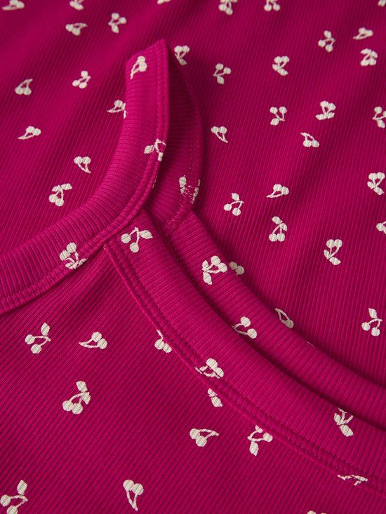 NAME IT Meisjes Maxi Jurk Roze Katoen/Elastaan Mouwloos
