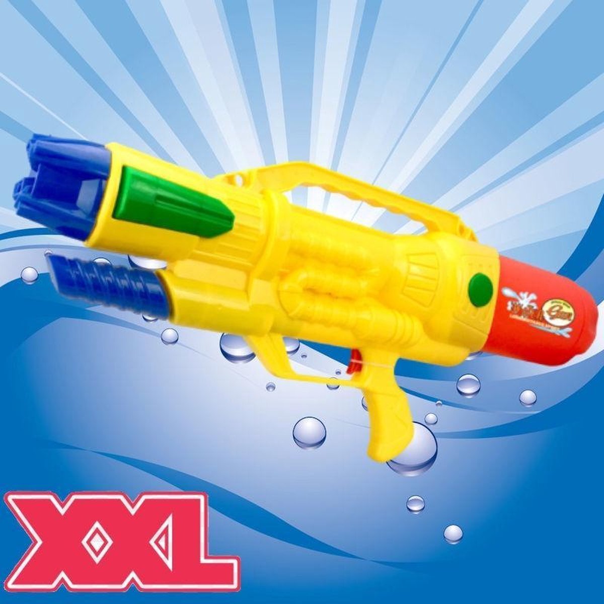 Decopatent Decopatent® XL Super Soaker Waterpistool - 1.8 L - Waterpistool Jongens & Meisjes - Groot Watergeweer - 63.5 x 10 x 26 Cm - Geel