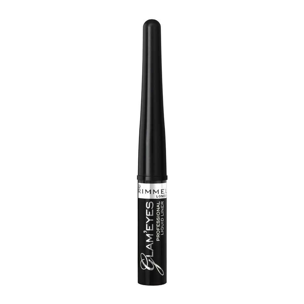 Rimmel Glam'Eyes Professional Liquid Eyeliner - Black Glamour 001 - 3.5ml