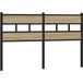 Tête de lit en chêne Sonoma 160 cm Fer et bois d’ingénierie