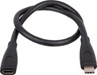 Akyga AK-USB-32 USB-kabel USB-C stekker, USB-C bus 0.30 m Zwart