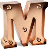 Legami Nachtlampje lichtletter M - Rose gold