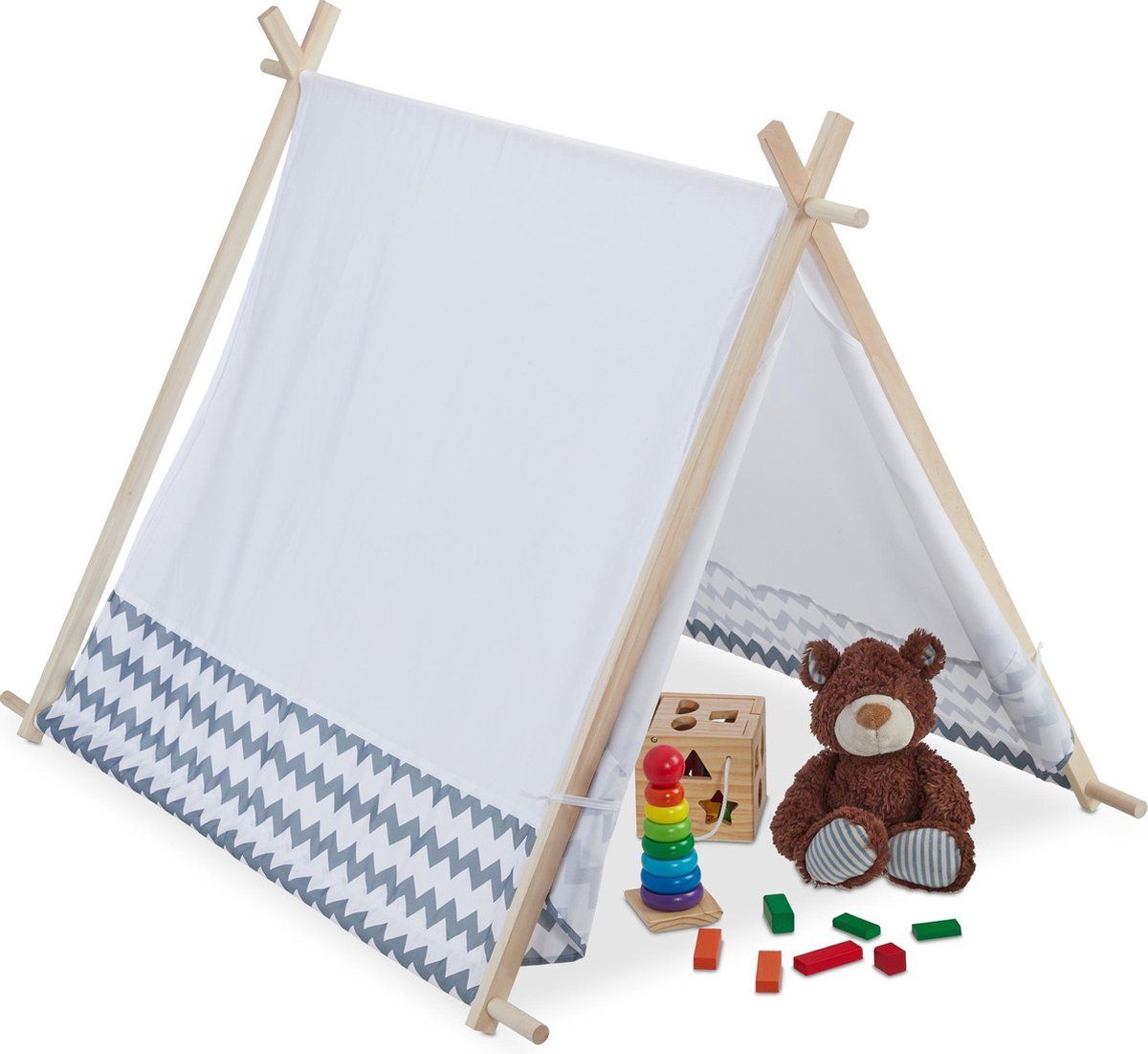 Relaxdays Tipi speeltent kind - kindertent - wigwam - indianentent