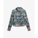 Superdry Dames transparante glinsterende blouse met lange mouwen