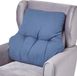 Homescapes Coussin de dossier bleu foncé – coussin de dossier 68 x 58 cm avec housse en coton