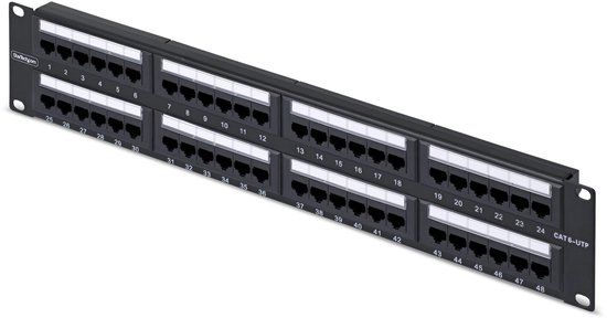 StarTech.com 48-Port 2U Rackmonteerbaar Cat6 Patchpaneel