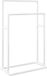 vidaXL Porte-serviettes - Autoportant - 48x24x78,5 cm - Fer - Blanc - Industriel